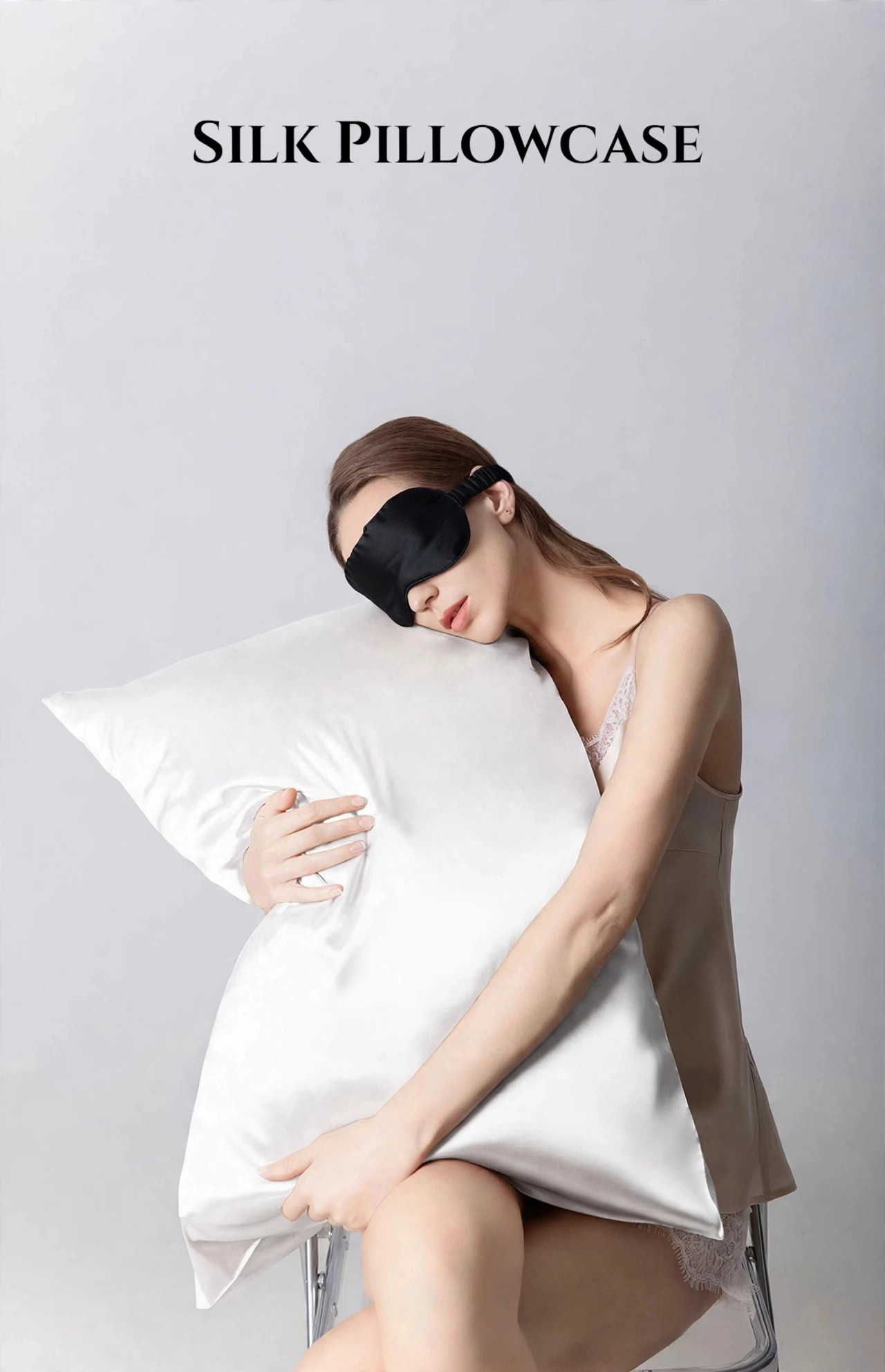 Mulberry Silk Eye Mask — Black
