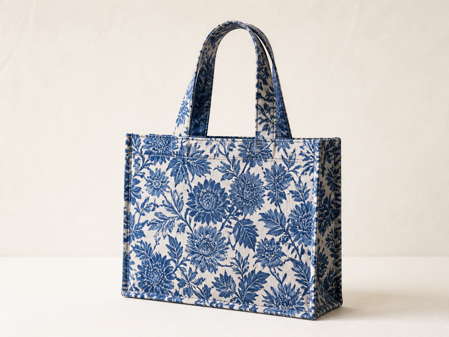 Indigo Print Tote Bag